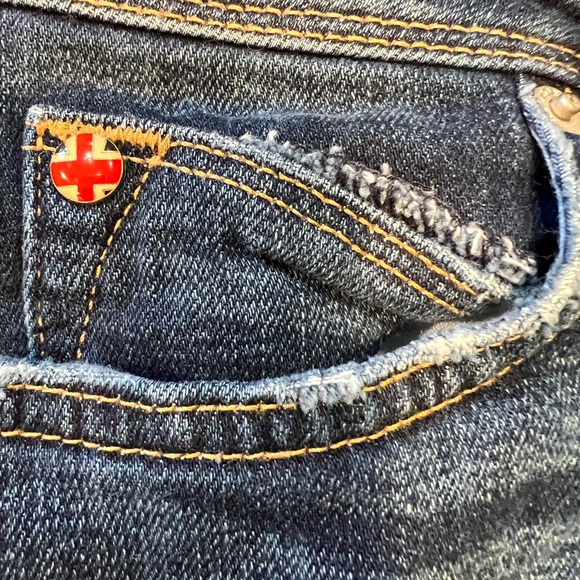 Hudson Dark Blue Denim Shorts 27 Mid Thigh Short - Picture 7 of 7